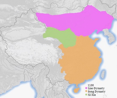 Dinastías Liao, Song e Imperio Xia Occidental