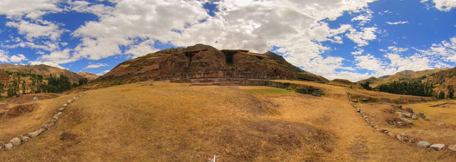 Vista panorámica del castillo de Chavín de Huántar