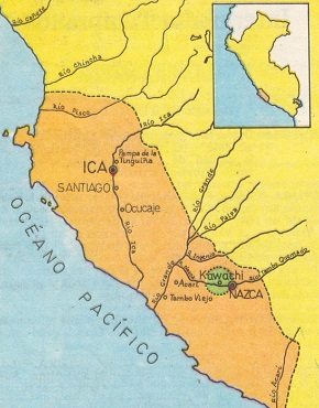 Ubicación geográfica de la cultura Nazca