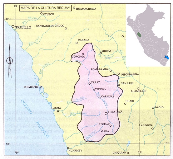 Ubicación geográfica cultura Recuay