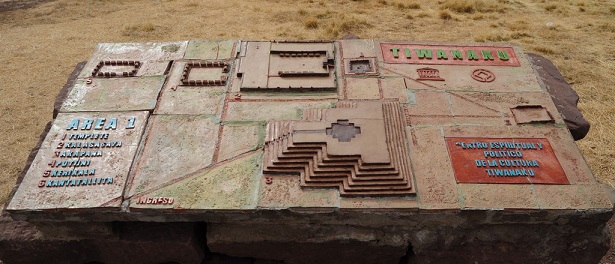 Maqueta de la ciudad de Tiahuanaco