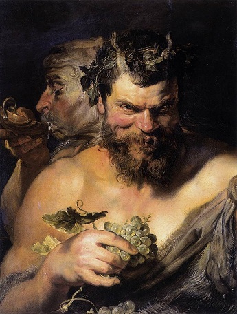 “Dos sátiros” (1619). Pedro Pablo Rubens. Alte Pinakothek de Múnich.