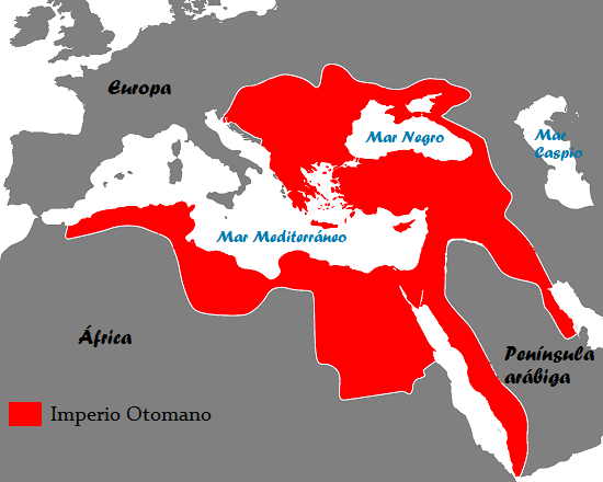 Extensión territorial del Imperio Otomano