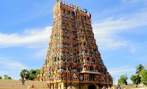  La arquitectura de Dravidian es una expresión en diseño del templo hindú