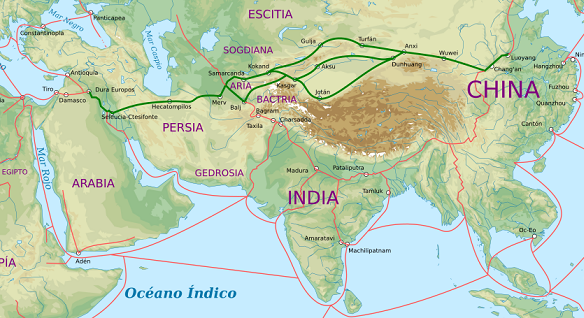 El reino Kushana se encontraba situado en la bifurcación de la ruta de la seda