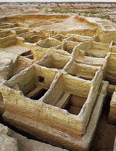 Ruinas de la antigua ciudad de Mehrgarh en la región de Beluchistán
