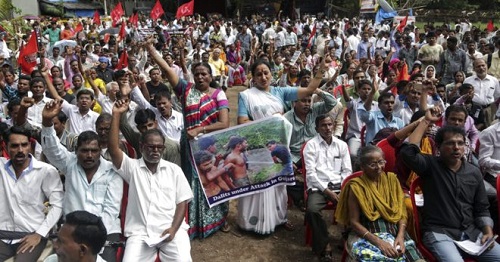 Dalits protestan en Bombay
