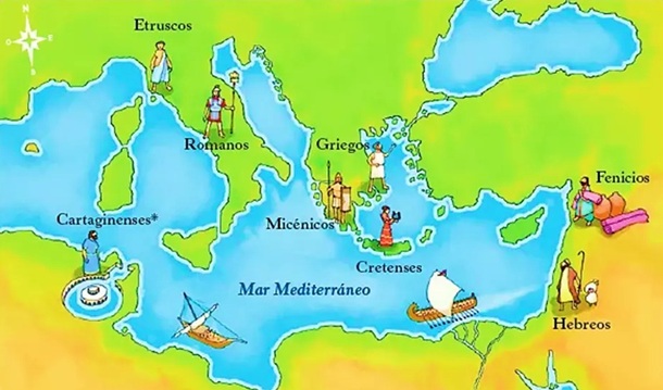 El Mediterráneo en el siglo VI a.C.