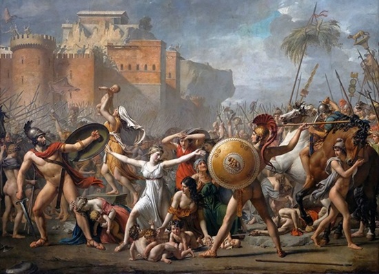 “La intervención de las sabinas”, 1799. Jacques-Louis David. “La intervención de las sabinas”, 1799. Jacques-Louis David.