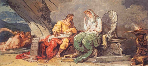 Numa Pompilio recibe de la ninfa Egeria las leyes de Roma Numa Pompilio recibe de la ninfa Egeria las leyes de Roma