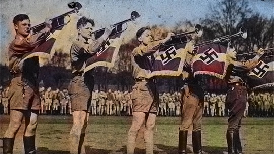 Manifestación de la Juventud Hitleriana. 