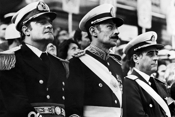 Emilio Eduardo Massera, Jorge Rafael Videla y Orlando Ramón Agosti, Junta Militar argentina Emilio Eduardo Massera, Jorge Rafael Videla y Orlando Ramón Agosti, Junta Militar argentina