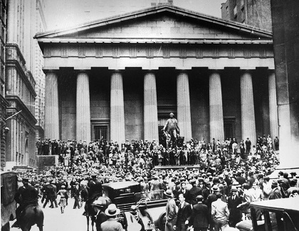 Wall Street el jueves 24 de octubre de 1929