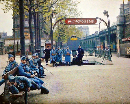 Soldados franceses en París