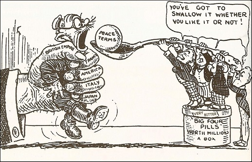 Caricatura satírica británica publicada en 1919 