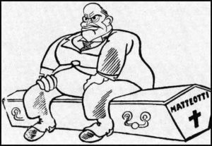 Caricatura satírica de Gabriele Galantara Caricatura satírica de Gabriele Galantara