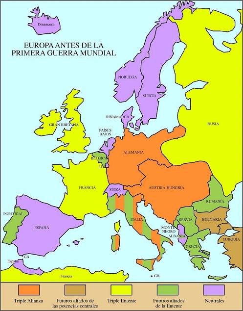 Europa antes de la Primera Guerra Mundial