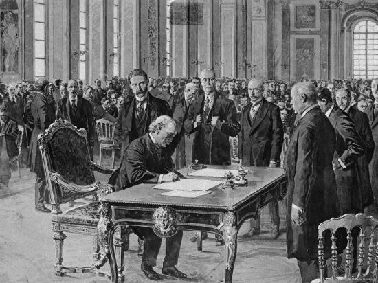 Firma del tratado de Versalles