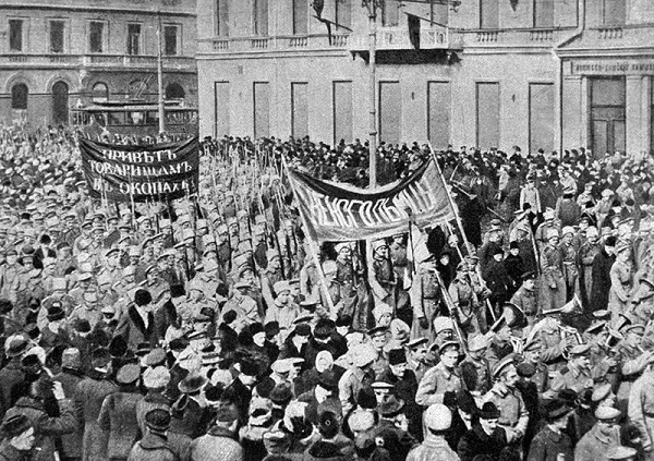 Manifestantes en Rusia