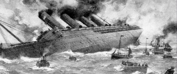 hundimiento del Lusitania, 1915 hundimiento del Lusitania, 1915