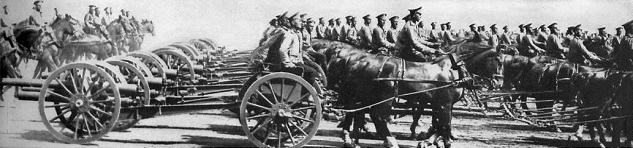 Artillería rusa en la Gran Guerra
