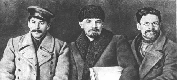 Stalin, Lenin y Trotski, 1919