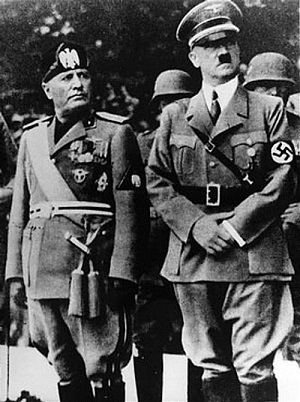 Mussolini y Hitler