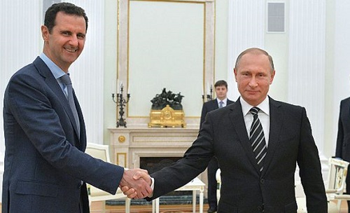  Bashar al Asad, presidente de Siria y Vladimir Putin, presidente de Rusia.
