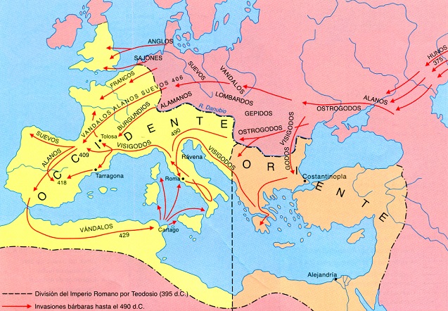 Imperio Romano de Occidente e Imperio Romano de Oriente