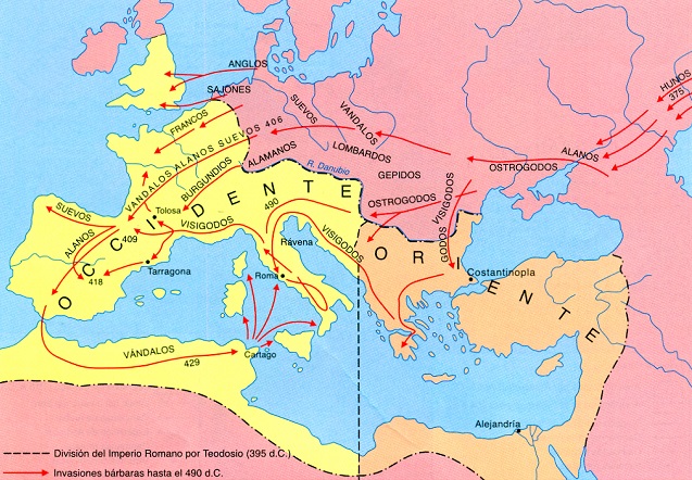 Imperio Romano de Occidente e Imperio Romano de Oriente