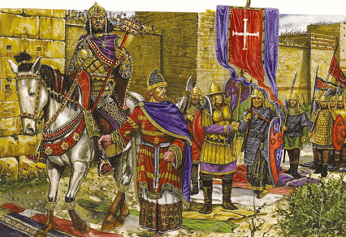 Entrada del emperador Manuel I Comneno en Antioquía