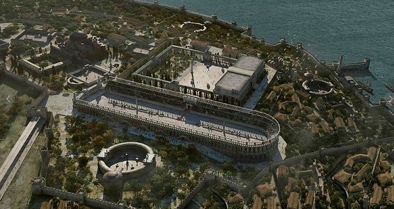 Reconstrucción pictórica del centro administrativo de Constantinopla