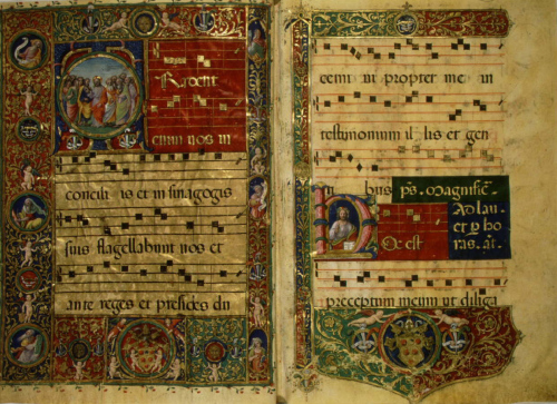  Canto gregoriano manuscrito