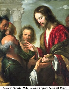 Jesús entrega las llaves a San Pedro