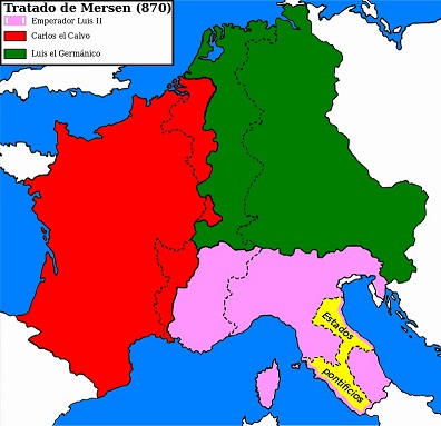 Mapa Tratado de Mersen 870