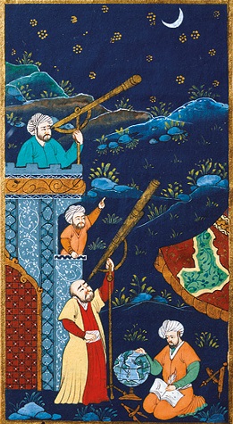Astrónomos miniatura otomana del siglo XVI