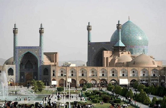 La Mezquita de Isfahan en la ciudad de Isfahán