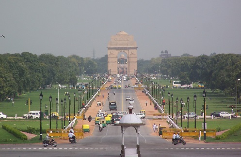 Avenida de Raj Path Nueva Delhi, India