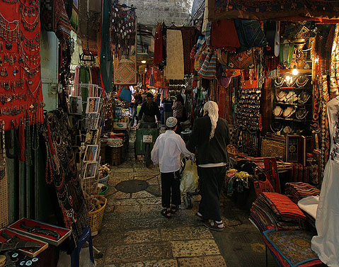 Bazar musulmán en Jerusalén