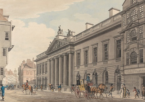 Sede de la Compañía Británica de las Indias Orientales, en Londres. Sede de la Compañía Británica de las Indias Orientales, en Londres.