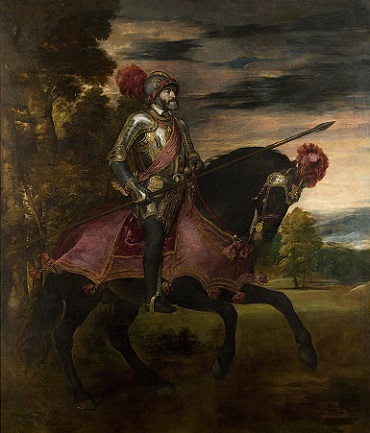 “Carlos V a caballo en Mühlberg”. 1548. Tiziano Vecellio di Gregorio.