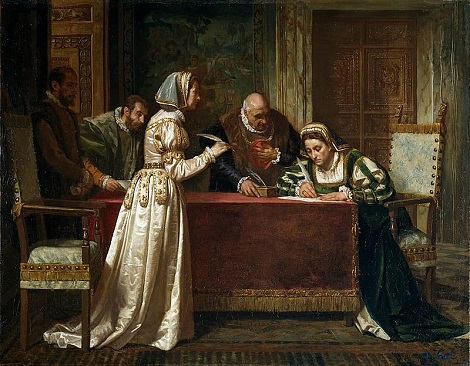 “Paz de Cambrai” o “Paz de las Damas” cuadro de Francisco Jover y Casanova. “Paz de Cambrai” o “Paz de las Damas” cuadro de Francisco Jover y Casanova.