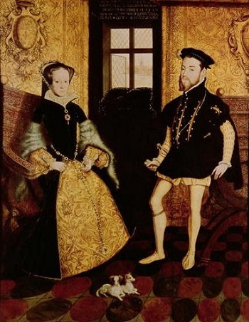 Felipe II y su segunda esposa María I Tudor