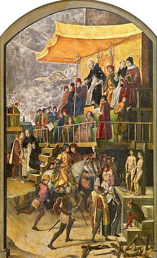 “Auto de fe”. Pedro Berruguete. 1475. “Auto de fe”. Pedro Berruguete. 1475.