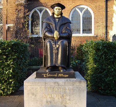 Estatua de Tomás Moro en Chelsea, Londres.