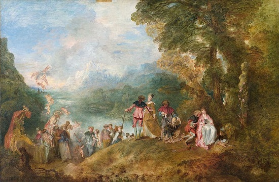 Peregrinación de la isla de Citera de Antoine Watteau