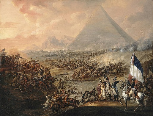  Batalla de las pirámides, Francois-Louis-Joseph Watteau (1798-1799).