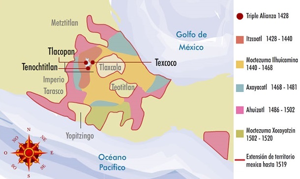 Imperio azteca a la llegada de los españoles