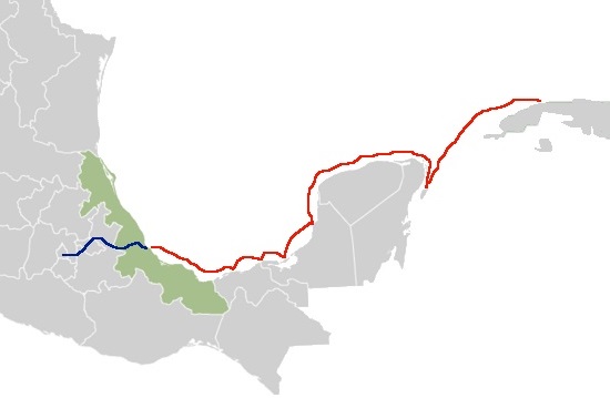 Ruta de Hernán Cortés en la conquista del Imperio Azteca