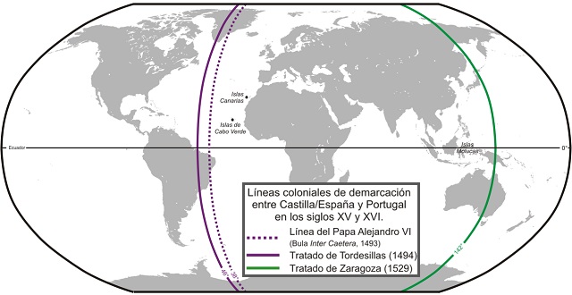 El tratado de Tordesillas